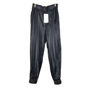 Zara Woman Black Elastic Waist Harem Pants